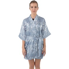 Fantasy Flowers Half Sleeve Satin Kimono  by Eskimos