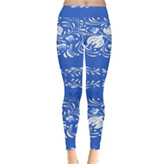 Blue flowers Leggings 