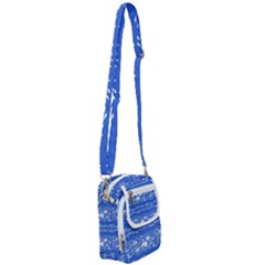 Blue Flowers Shoulder Strap Belt Bag by Eskimos