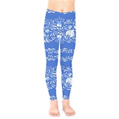 Blue flowers Kids  Leggings