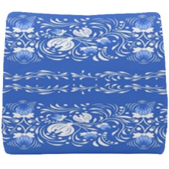 Blue Flowers Seat Cushion by Eskimos