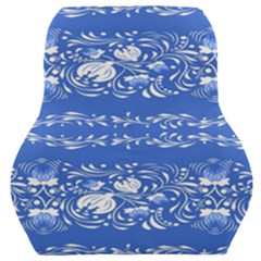 Blue Flowers Car Seat Back Cushion  by Eskimos