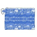 Blue flowers Canvas Cosmetic Bag (XL) View1