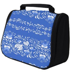 Blue flowers Full Print Travel Pouch (Big)