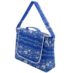 Blue flowers Box Up Messenger Bag