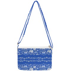 Blue Flowers Double Gusset Crossbody Bag by Eskimos