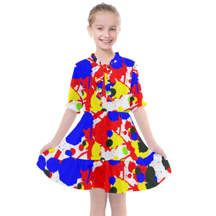 Colorfull Kids  All Frills Chiffon Dress