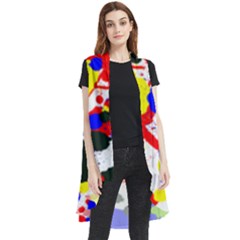 Colorfull Sleeveless Chiffon Waistcoat Shirt