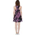 Dark Geometric Shapes Print Pattern Inside Out Racerback Dress View2