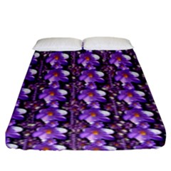 Flowers Into A Decorative Field Of Bloom Popart Fitted Sheet (king Size) by pepitasart