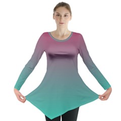 Teal Sangria Long Sleeve Tunic  by SpangleCustomWear