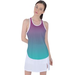 Teal Sangria Racer Back Mesh Tank Top by SpangleCustomWear