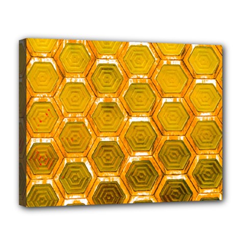 Hexagonal Windows Canvas 14  X 11  (stretched) by essentialimage365