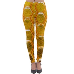 Hexagonal Windows Lightweight Velour Leggings