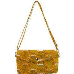 Hexagonal Windows Removable Strap Clutch Bag by essentialimage365