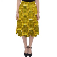 Hexagon Windows Classic Midi Skirt by essentialimage365