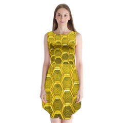 Hexagon Windows Sleeveless Chiffon Dress   by essentialimage365