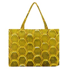 Hexagon Windows Zipper Medium Tote Bag by essentialimage365