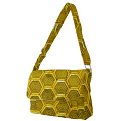 Hexagon Windows Full Print Messenger Bag (s) by essentialimage365