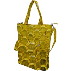 Hexagon Windows Shoulder Tote Bag by essentialimage365