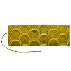 Hexagon Windows Roll Up Canvas Pencil Holder (m) by essentialimage365