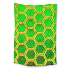 Hexagon Window Large Tapestry by essentialimage365