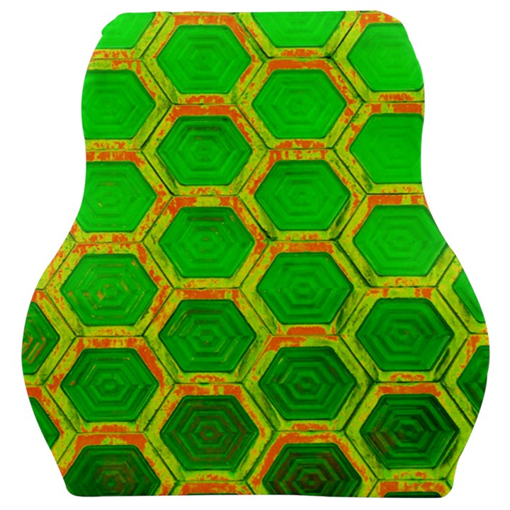 Hexagon Window Car Seat Velour Cushion 