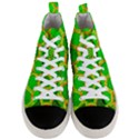 Hexagon Window Men s Mid-Top Canvas Sneakers View1