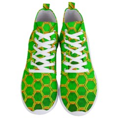 Hexagon Window Men s Lightweight High Top Sneakers by essentialimage365