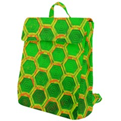 Hexagon Window Flap Top Backpack by essentialimage365