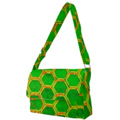 Hexagon Window Full Print Messenger Bag (s) by essentialimage365