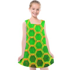 Hexagon Window Kids  Cross Back Dress by essentialimage365