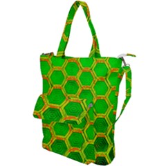 Hexagon Window Shoulder Tote Bag by essentialimage365