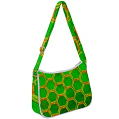 Hexagon Window Zip Up Shoulder Bag by essentialimage365