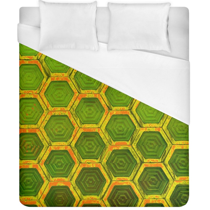 Hexagon Windows Duvet Cover (California King Size)