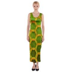 Hexagon Windows Fitted Maxi Dress by essentialimage365