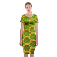 Hexagon Windows Classic Short Sleeve Midi Dress by essentialimage365