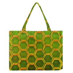 Hexagon Windows Zipper Medium Tote Bag by essentialimage365