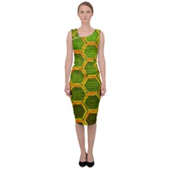 Hexagon Windows Sleeveless Pencil Dress by essentialimage365