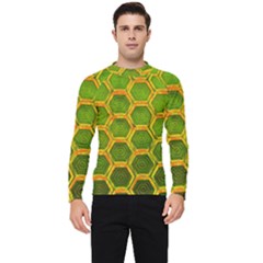 Hexagon Windows Men s Long Sleeve Rash Guard