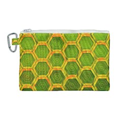 Hexagon Windows Canvas Cosmetic Bag (large) by essentialimage365