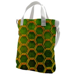 Hexagon Windows Canvas Messenger Bag by essentialimage365