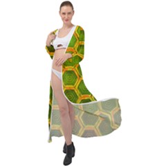 Hexagon Windows Maxi Chiffon Beach Wrap by essentialimage365