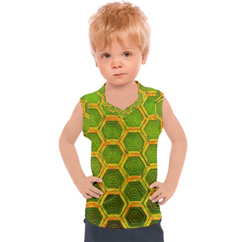 Hexagon Windows Kids  Sport Tank Top by essentialimage365