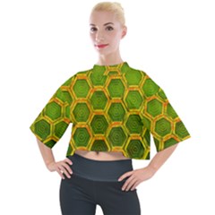 Hexagon Windows Mock Neck Tee by essentialimage365