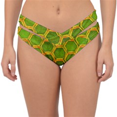 Hexagon Windows Double Strap Halter Bikini Bottom