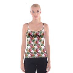 Flowers Pattern Spaghetti Strap Top by goljakoff