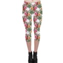 Flowers pattern Capri Leggings  View1