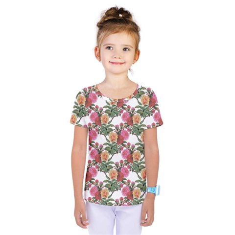 Flowers Pattern Kids  One Piece Tee by goljakoff