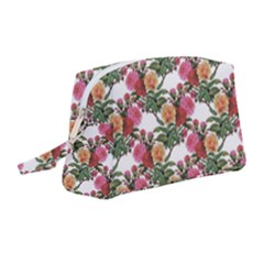 Flowers Pattern Wristlet Pouch Bag (medium) by goljakoff